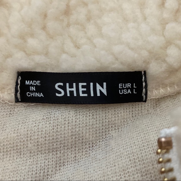 New Shein Teddy Beige Quarter Zip - Picture 4 of 4